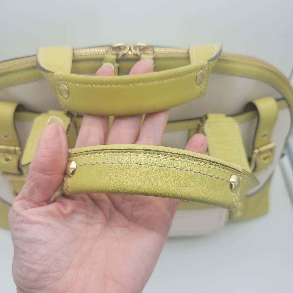 Coach  Hampton Miranda Canvas embossed leather Satchel M0793-11954 - Picture 6 of 16